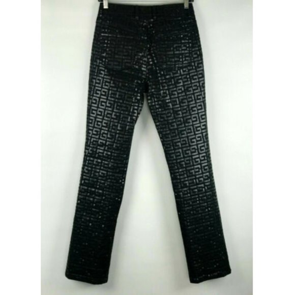 Guess Pants - Guess Logo Black Jeans Glamour Vintage 90's